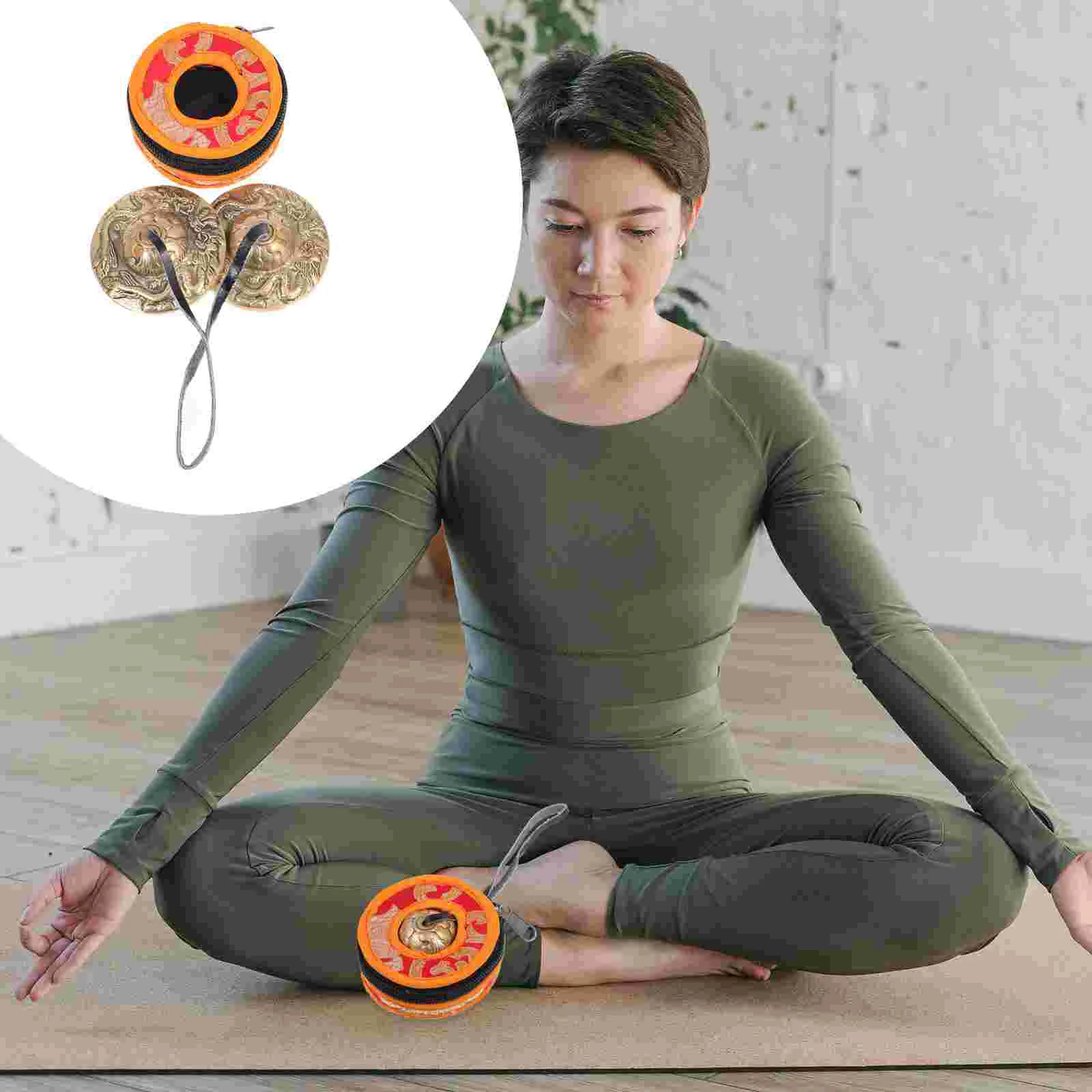 

Bell Meditation Chime Cymbals Tingsha Yoga Tibetan Bells Cymbal Soundfor Nepalbuddha Copper Chimes Singing Instrument Brass