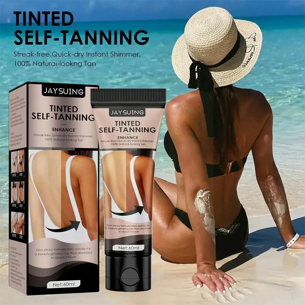 

60ml Sunless Self Tanning Lotion Bronze Quickly Coloring Face Suntan Mousse Natural Body Tan Body Tan Lotion Cream Lasting S5p4