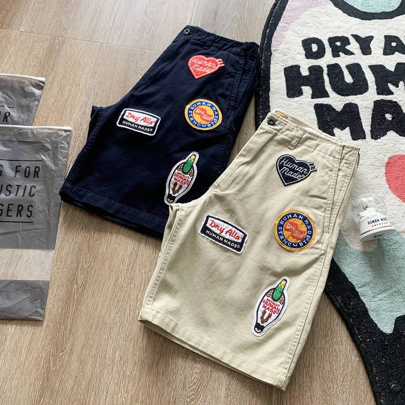 

Шорты ручной работы, модные прямые мужские и женские шорты с вышивкой