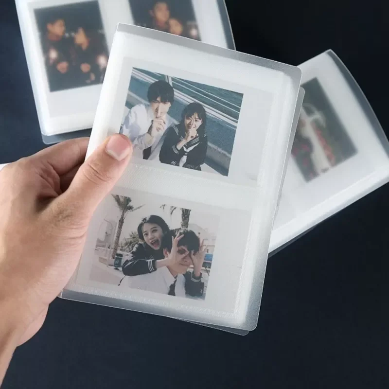 

Pockets Photo Album 3 Inch Transparent Photocard Holder Instax Mini Album Storage Collect Book Name Card Album De Fotos