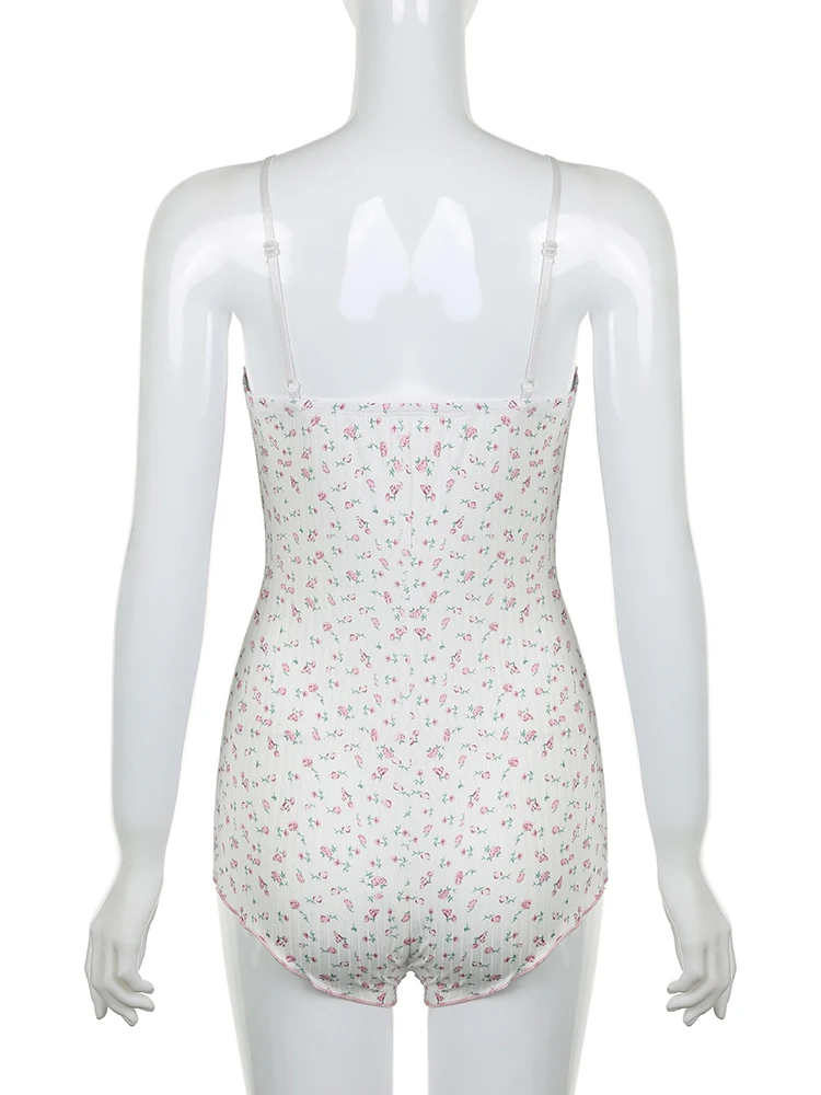 Боди с цветочным принтом