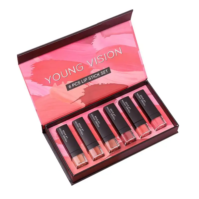 

Набор пикантных матовых бархатных помад, 6 шт./набор, нюдовая помада для макияжа, стойкая водостойкая увлажняющая глазурованная Помада для г...