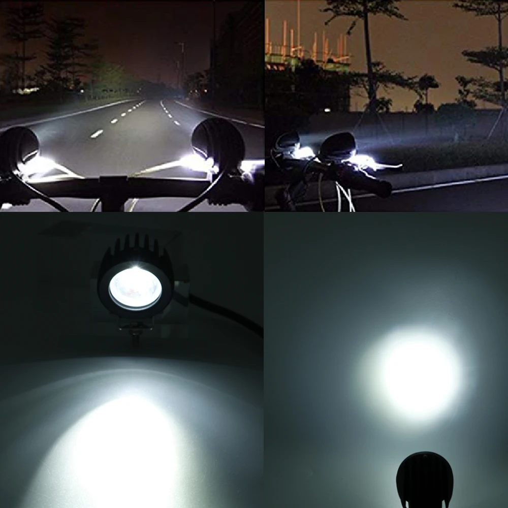 Противотуманная фара 10 Вт круглая для авто/моторных автомобилей и