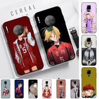 toplbpcs kozume kenma haikyuu anime phone case for huawei mate 20 10 9 40 30 lite pro x nova 2 3i 7se