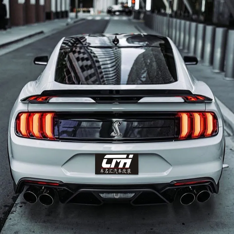 

For Ford Mustang 2015-2020 high quality Carbon Fiber rear boot Wing Spoiler Rear Roof Spoiler Wing Trunk Lip Boot Cover