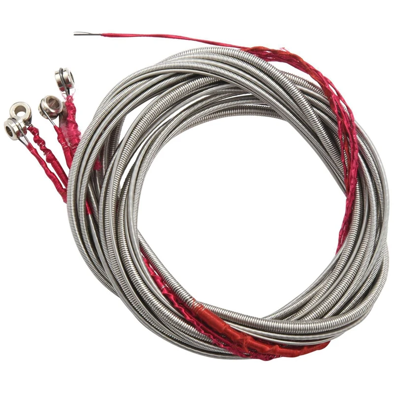 

Set Of 10 Steel Strings For 5 String Bass Guitar Great Replacement Durable
