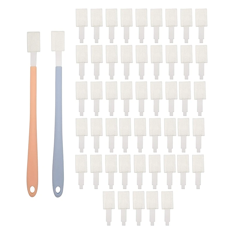 

Disposable Toilet Brush Set Groove Cleaning Brush,2 Handles And 100 Toilet Brush Refill Head Crevice Cleaning Brush Tool