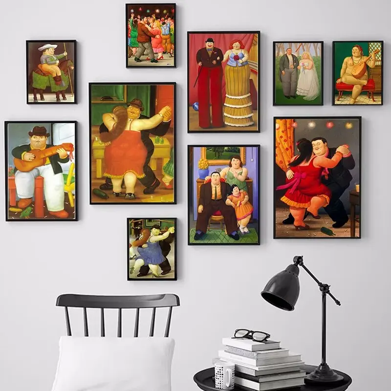 Абстрактный постер Фернандо Боторо &quotТолстая танцовщица&quot