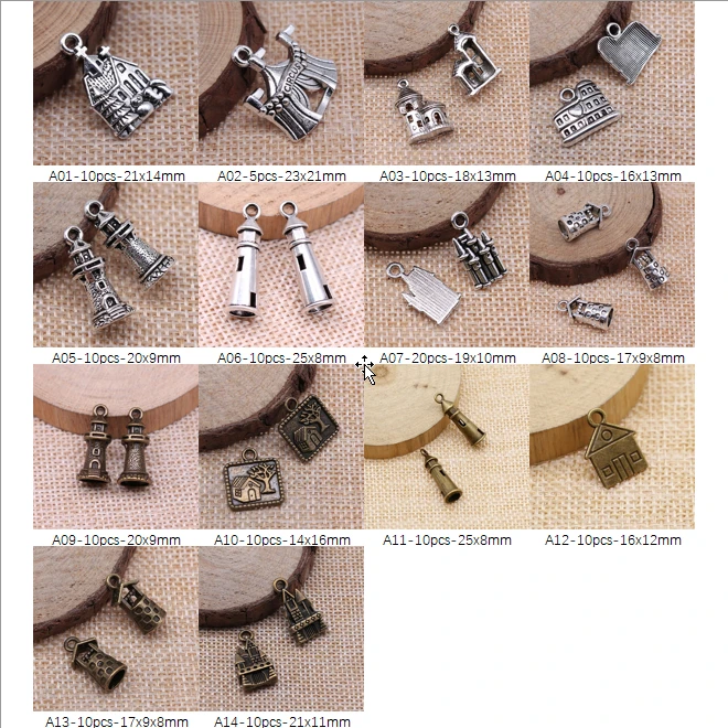 

New Arrival House Building Charms For Jewelry Making Gifts For Women