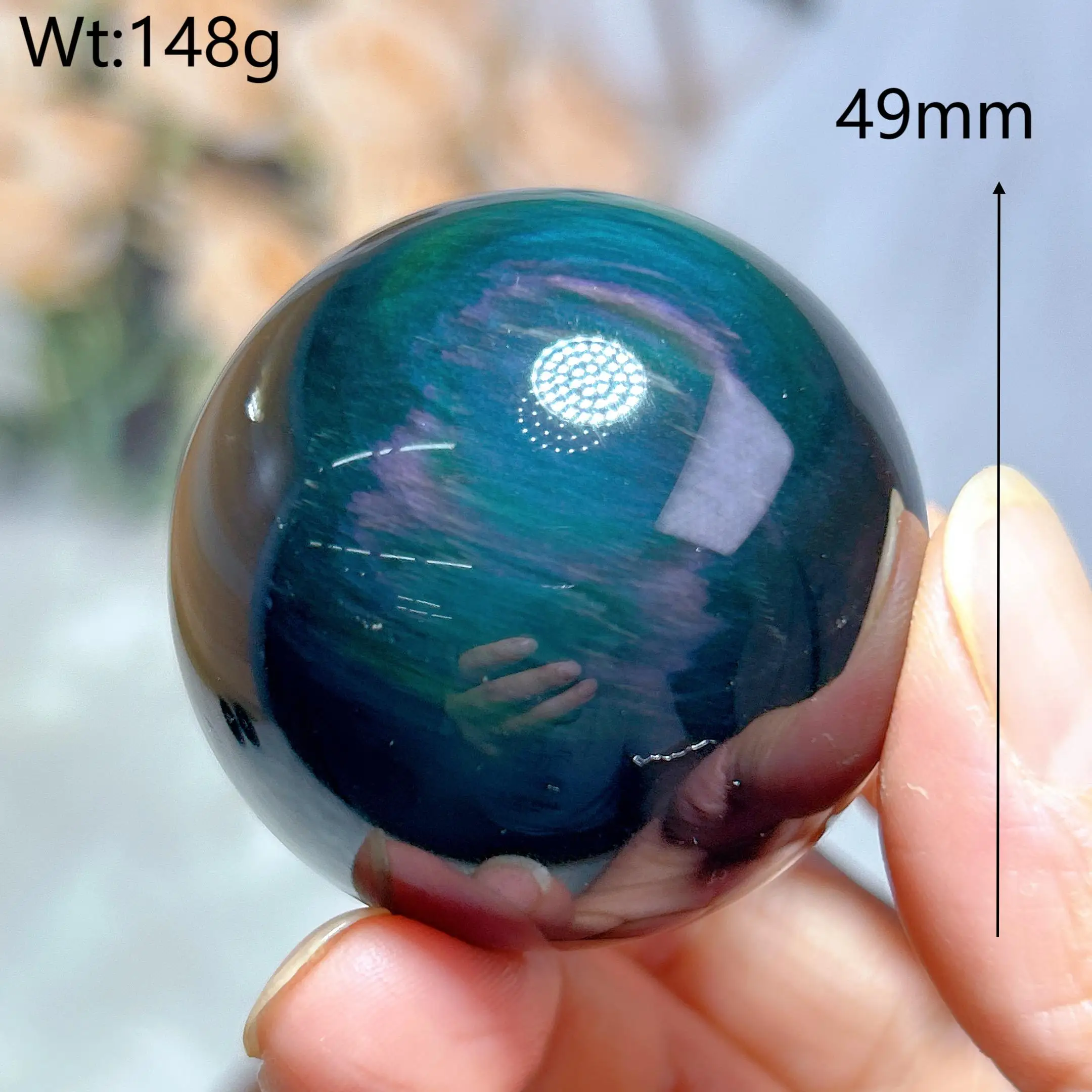 

Радуга обсидиан Сфера камень