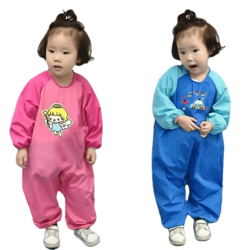 

2022 New high-quality breathable children's one-piece romper one-piece waterproof anti-dirty coverall