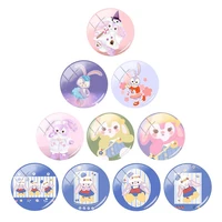 disney duffy family glass ornaments 12mm15mm16mm18mm20mm sweet girl jewelry photo glass cabochon dome flat back decoration