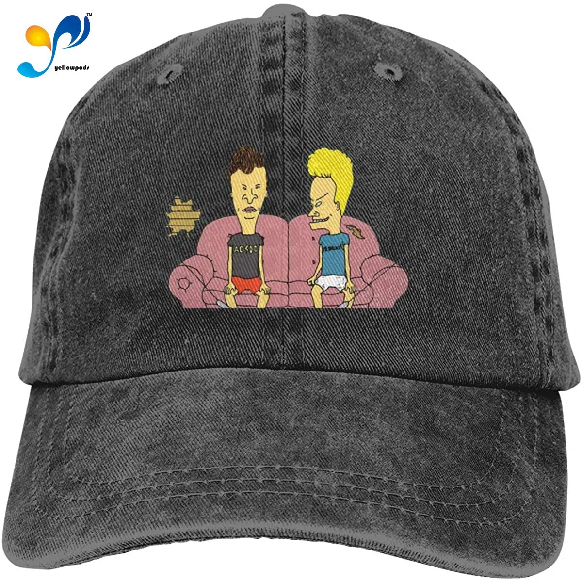 

Beavis And Butt-Head Cap Adult Adjustable Mountaineering Classic Washed Denim Cap Hat For Outdoor Sombreros De Mujer