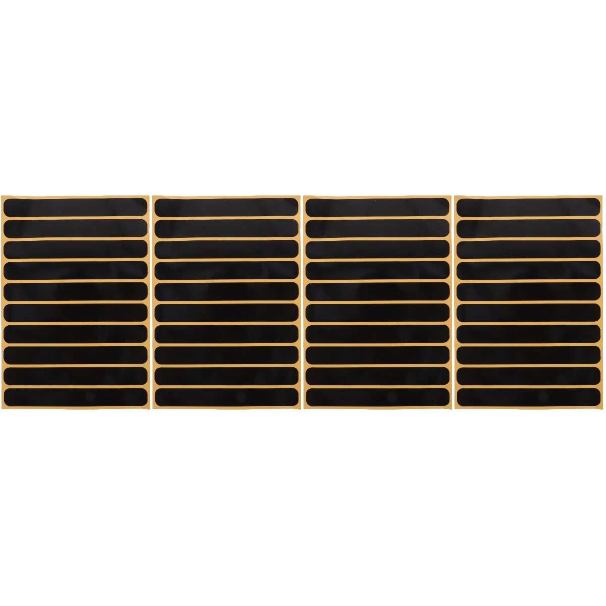 

Черные невидимые светоотражающие наклейки на мотоцикл, 4 листа