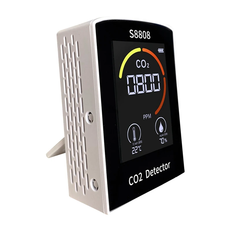 

4-In-1 Digital CO2 Meter Measure Carbon Dioxide Humidity Temperature TVOC Sensor Tester CO2 Air Quality Monitor Detector