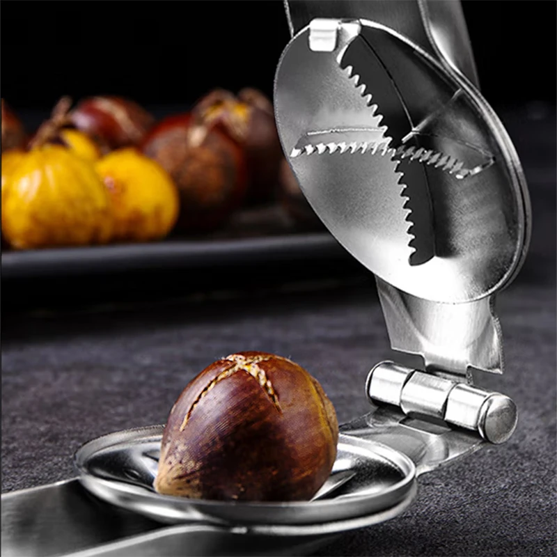 

Clip Nut Pistachio Gadgets Cutter Nutcracker Opener Stainless Steel Knife Chestnut Pecan Kitchen Walnut Filbert Tools Macadamia