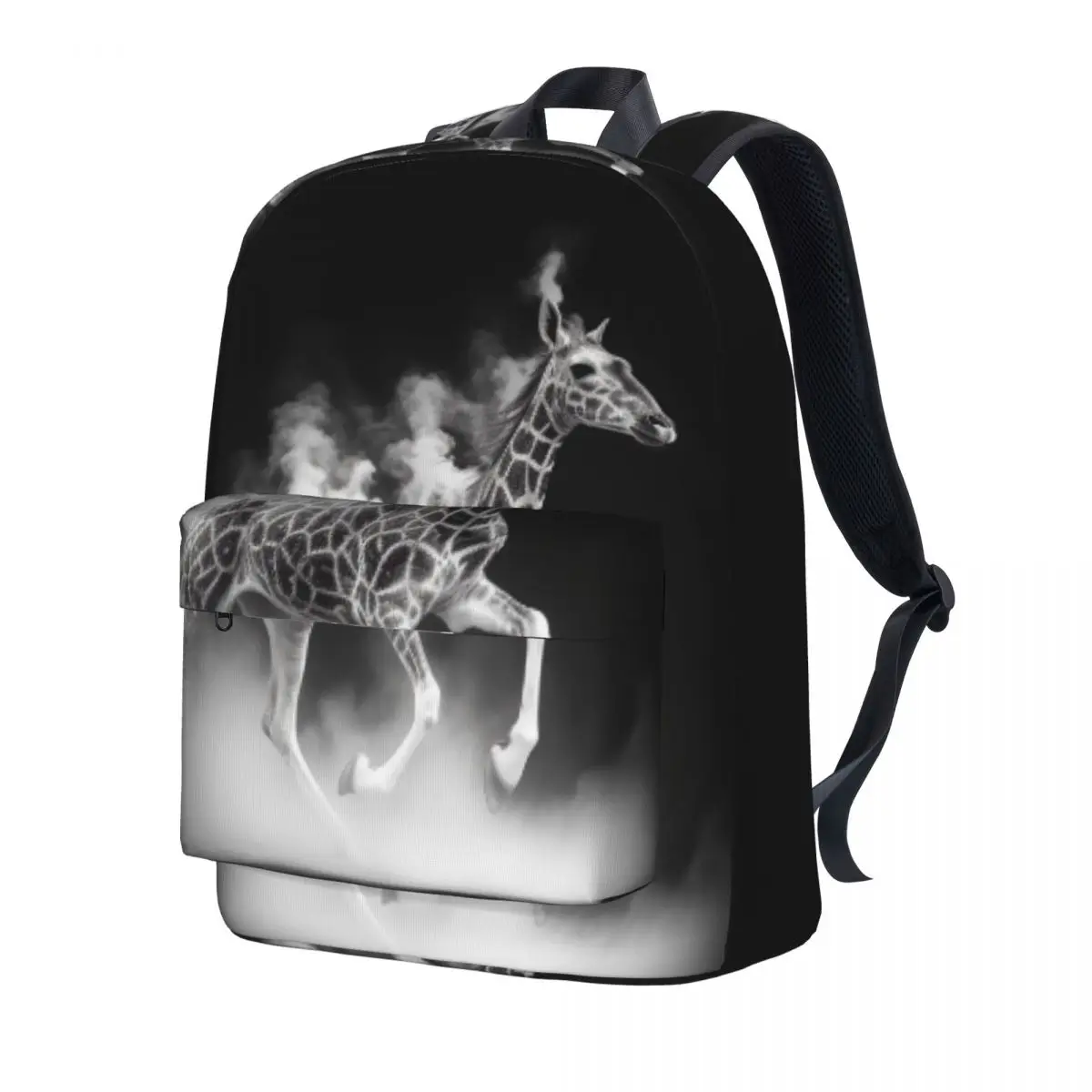 

Giraffe Backpack White Powder Light Sketch Outdoor Style Backpacks Youth Stylish School Bags High Quality Print Rucksack