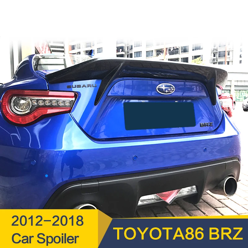 

Спойлер из углеродного волокна для Toyota GT86, Subaru BRZ, спойлер 2012 - 2018 года, задний спойлер из углеродного волокна, глянцевое волокно, крыло багажн...
