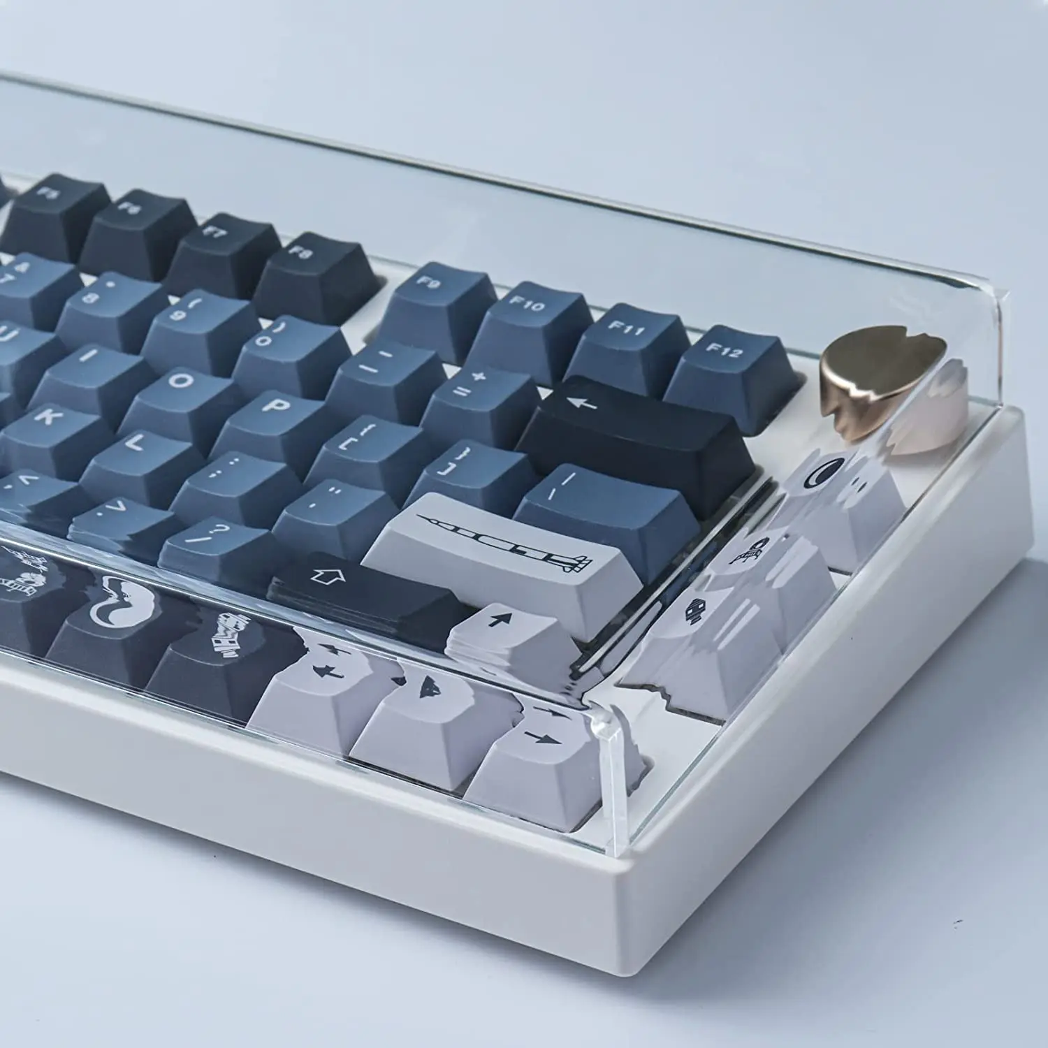 40% 60% 65% 75% Acrylic Transparent Mechanical Keyboard Dust Cover Key Air Cover For 61/64/84/87/96/98/104/108