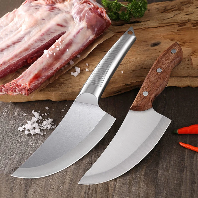 4 Types Tactical Hunting Knife Kitchen Chef Boning Knife Meat Cleaver Slicing Butcher Knife Fishing Knife Tools
