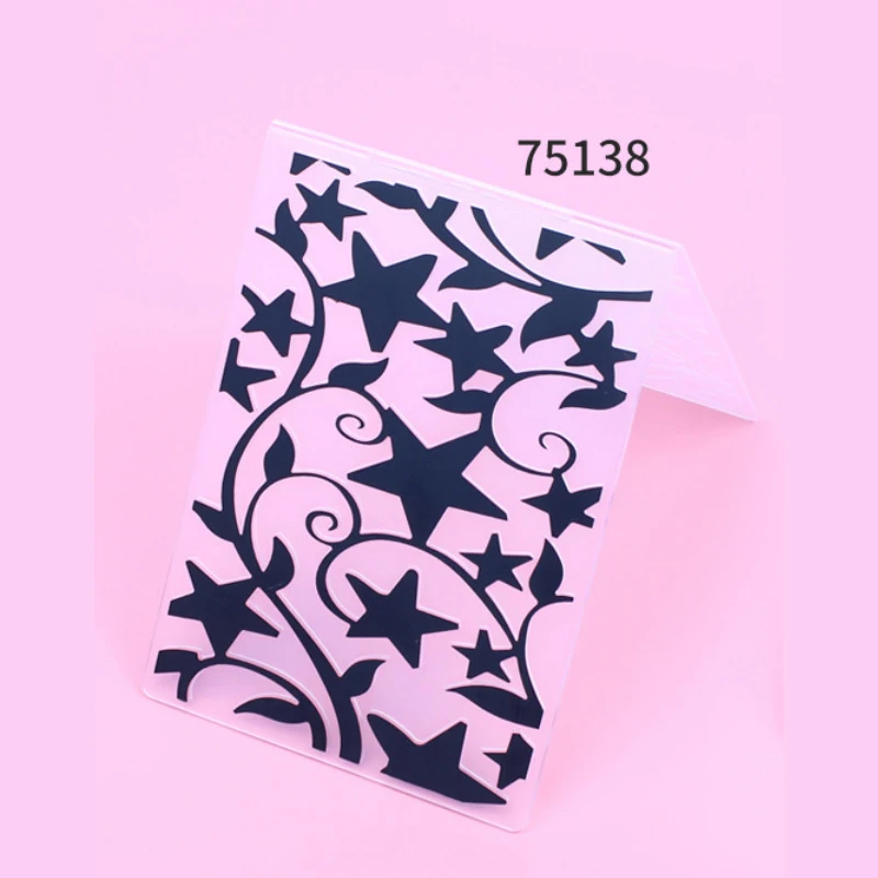 

New Arrivals star Plastic Embossing folder Template for DIY Scrapbooking Crafts Making Photo Album Card Handmade Decoration