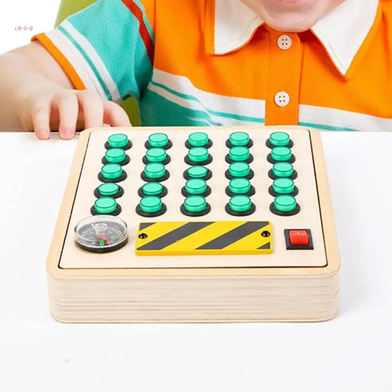 

51BA детская игрушка Монтессори для обучения правописанию с переключателем