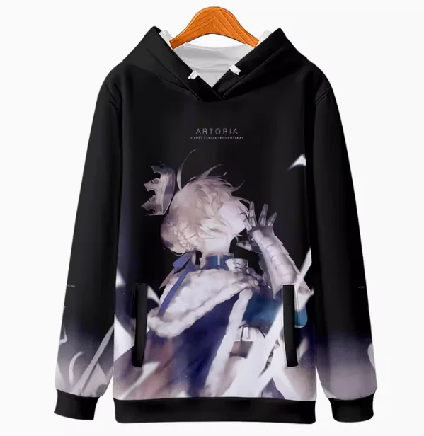 Толстовка с капюшоном и надписью Fate/stay night для мужчин женщин