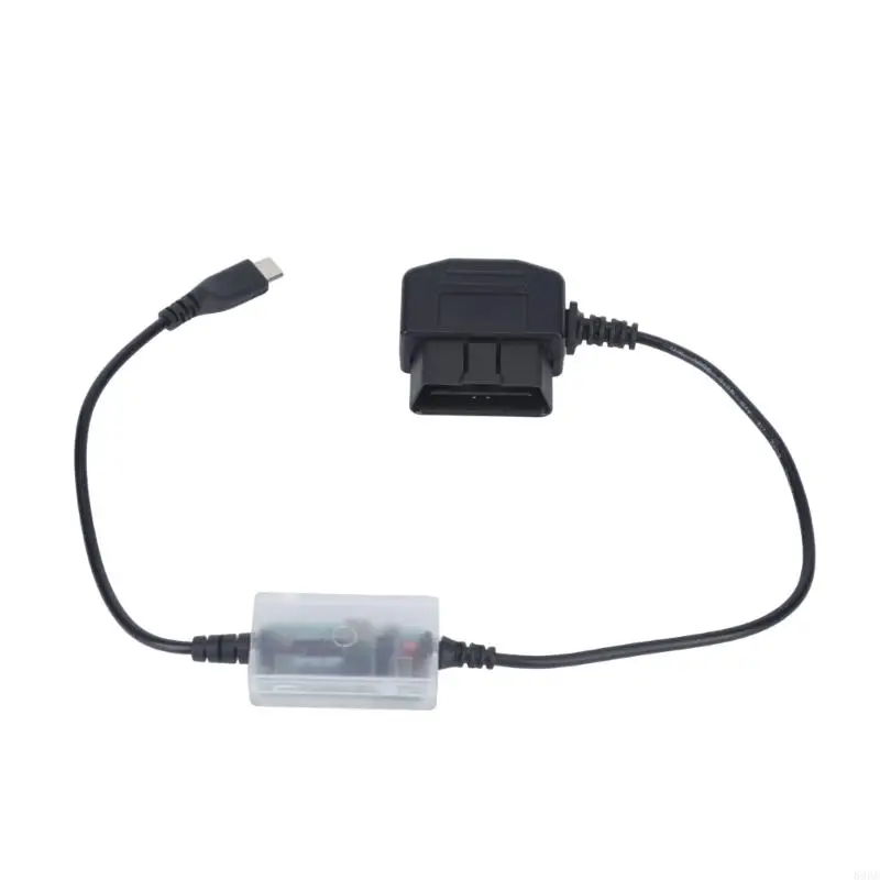 Фото Кабель для зарядки аккумулятора типа C-OBD для аварийной зарядки автомобильного аккумулятора 12 В, кабель длиной 50 см с выходом №3