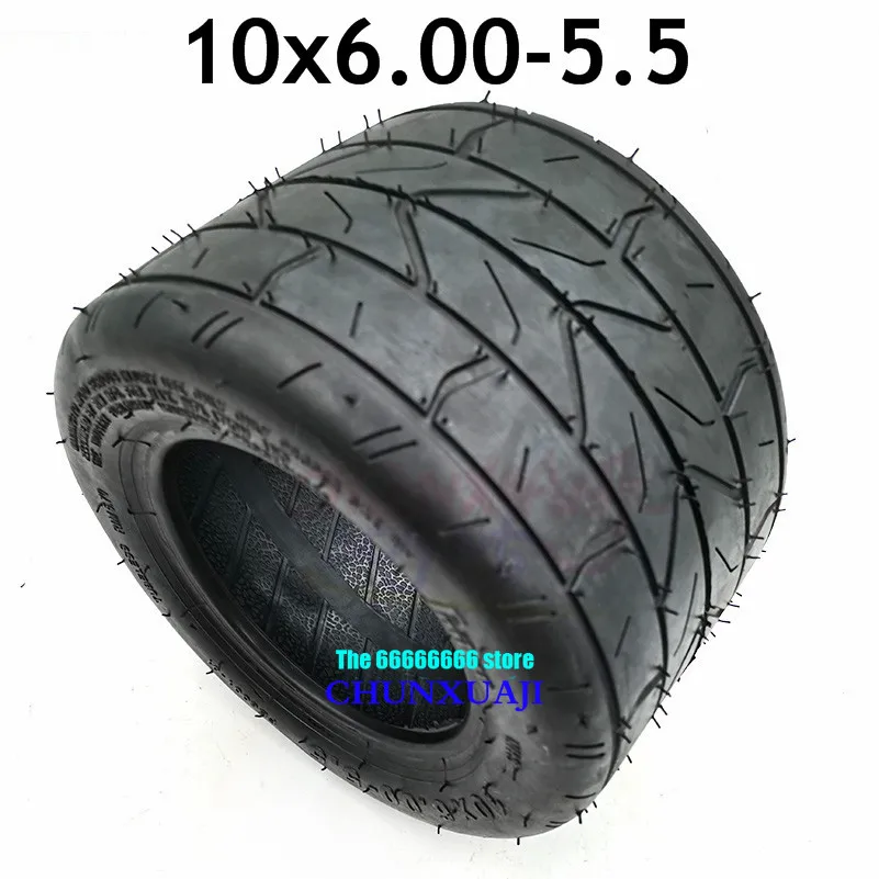 10*6.00-5.5 tire motorcycle tubeless tire vacuum Road  electric scooter motor tube 10 inch widened tire 10x6.00-5.5