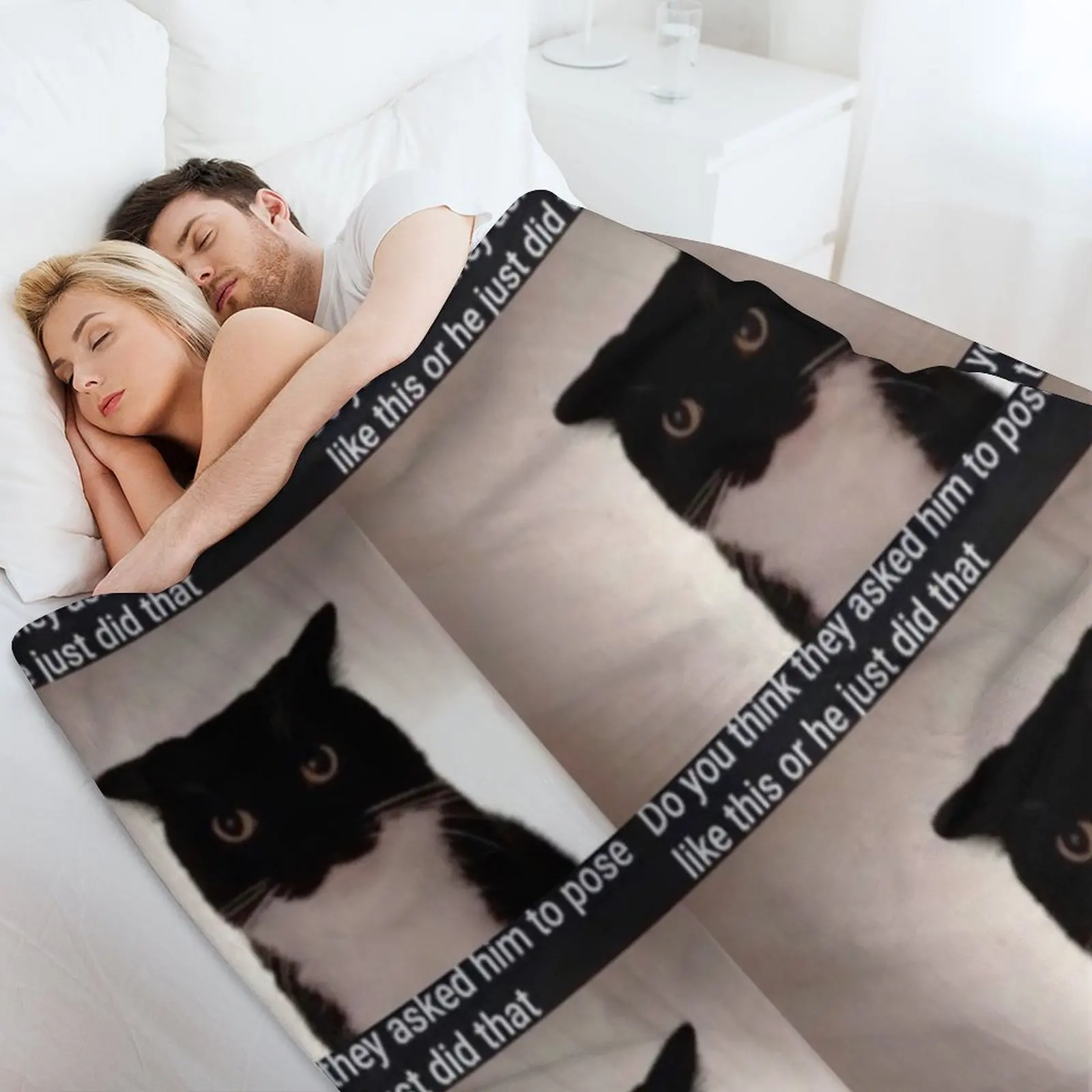 Unico Uni забавный кот который такой уши пледы для младенцев одеяла украшения