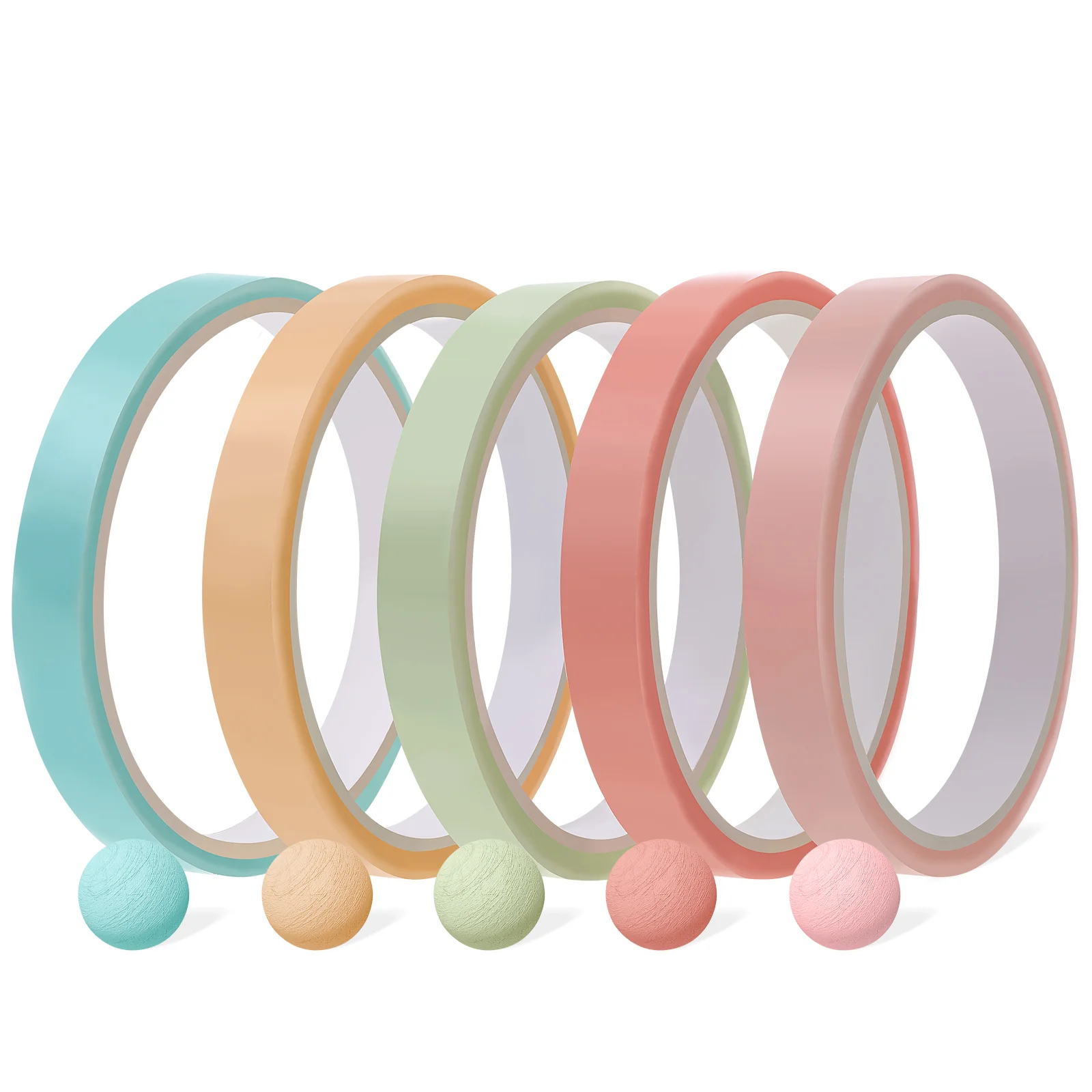 

5 Rolls Colored Candy Color Funny Novel Colored Adhesive Tapes Toys Decompression Colored Adhesive Tapes