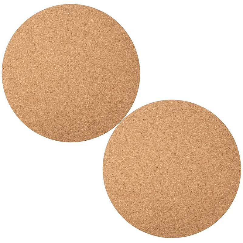 

2 Pcs Of Cork Coasters,Round Cork Mats,Cork Mats,Absorbent Flower Pot Trays,Suitable For Kitchen And DIY Craft Supplies