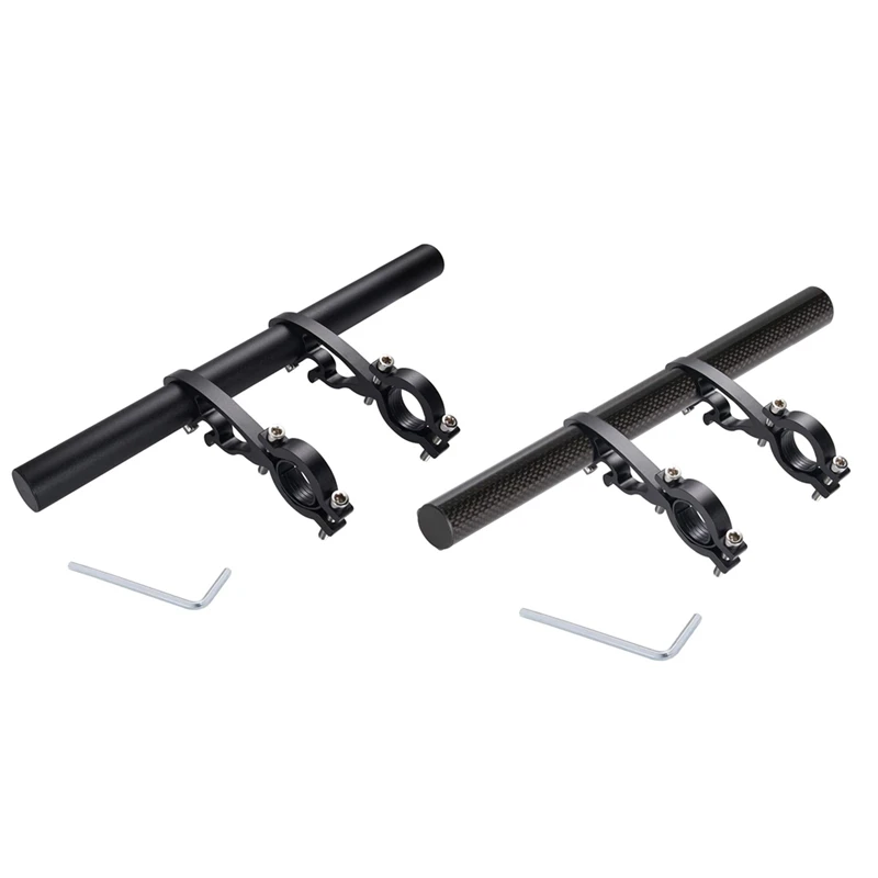 

25CM Tube Bicycle Handlebar Extender MTB Bike Cycling Headlight Rack Bracket Lamp Flashlight Holder