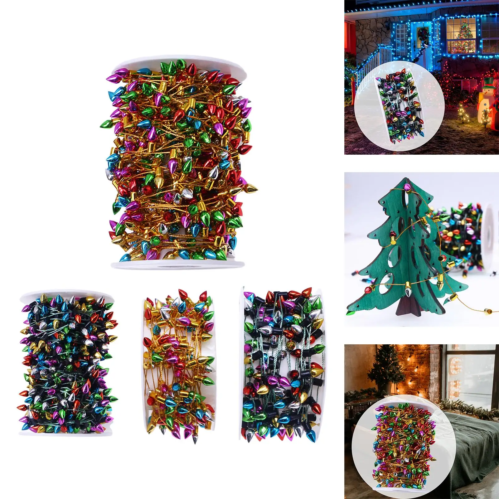 Multipurpose Lamp String DIY Accessory Decorative Backdrop Colorful String Lights for Indoor Window Halloween Party images - 6