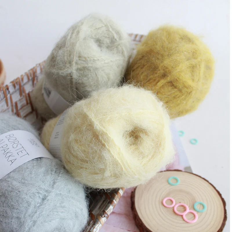 1 Pieces Sandnes Garn BORSTET ALPAKKA Yarn Mid Thick Handknitting |
