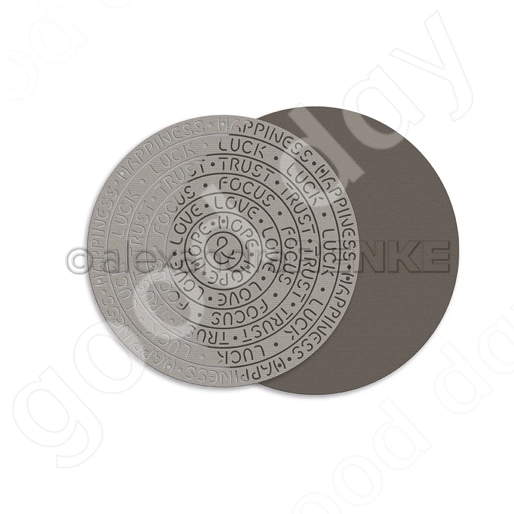 

2022 Arrival New Word circles Metal Cutting Dies Scrapbook Used for Diary Decoration Template Diy Greeting Card Handmade