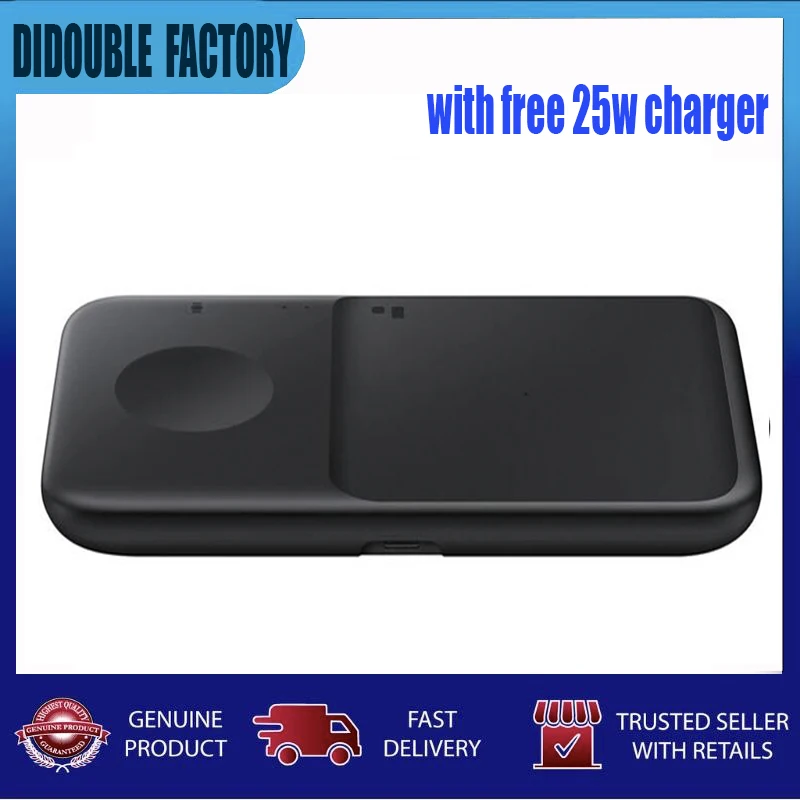 

Внешний аккумулятор 2 в 1, оригинальное Беспроводное зарядное устройство Samsung для телефонов серии Galaxy, наушников серии Buds Galaxy Watch 4/3