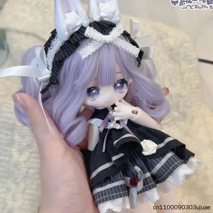 Фото Коллекционная фигурка Meki Fluffy Goodnight Series, масштаб 1/6, 4 точки артикуляции, BJD, с пророщенными волосами, в слепой коробке, Kawaii Mystery Box №5