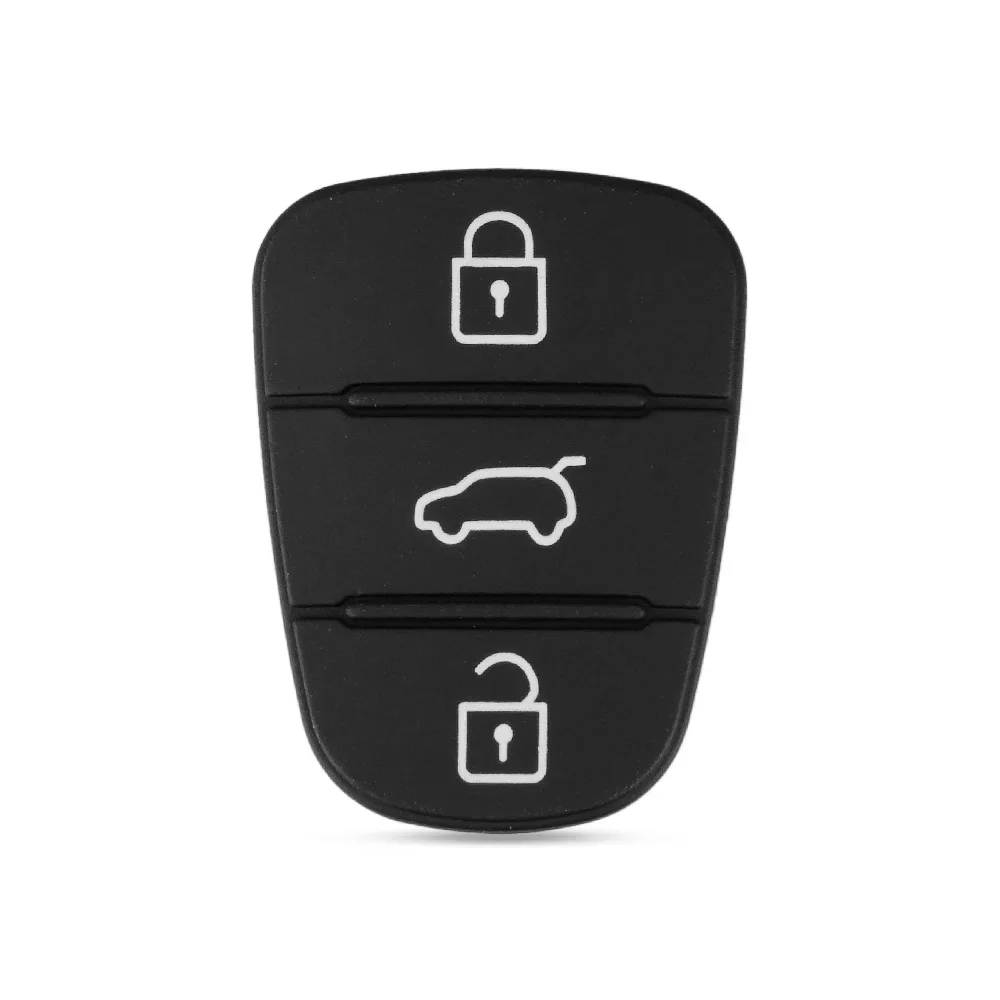 

Чехол-книжка для ключей с 3 кнопками, резиновая накладка, для Hyundai I10, I20, I30, IX35, Kia K2, K5, Rio, Sportage
