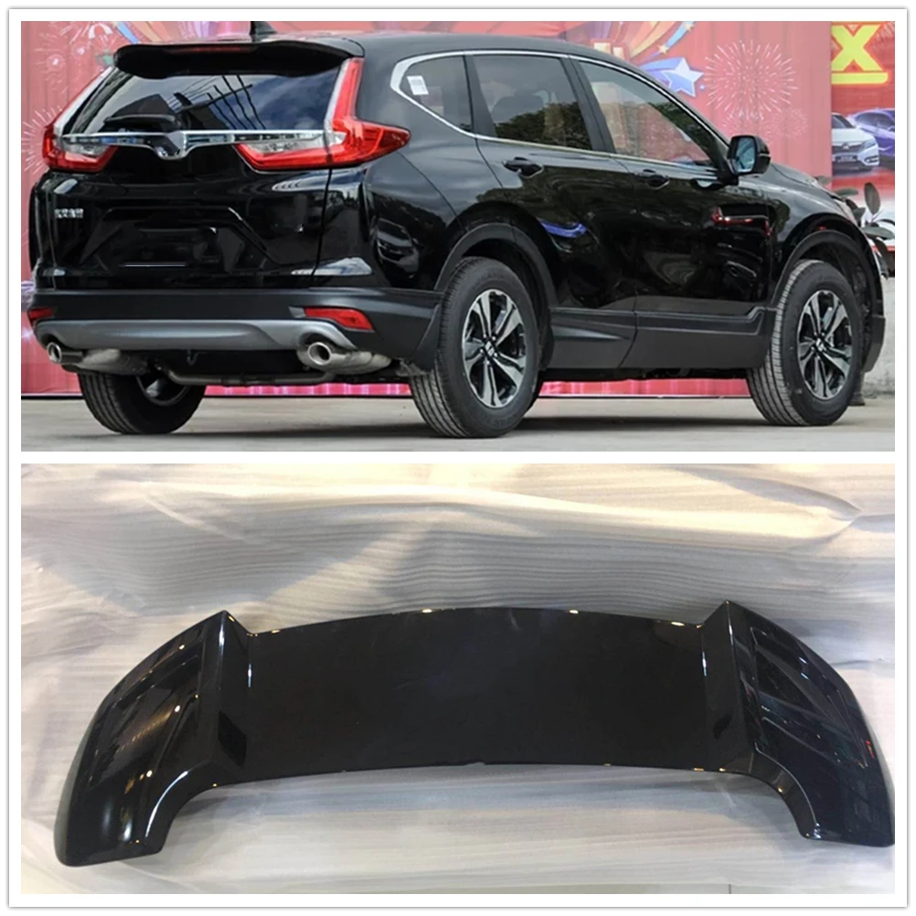 Rear Trunk Spoiler Wing Car Body Kit Tail Window Tailgate Trim Lip For Honda 5th CRV CR-V 2017 2018 2019 AKASAKA