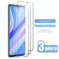 3pcs protective glass for huawei p30 p50 p40 p20 pro lite screen protector for huawei p smart z s 2020 y9 y7 y6 prime 2019 glass