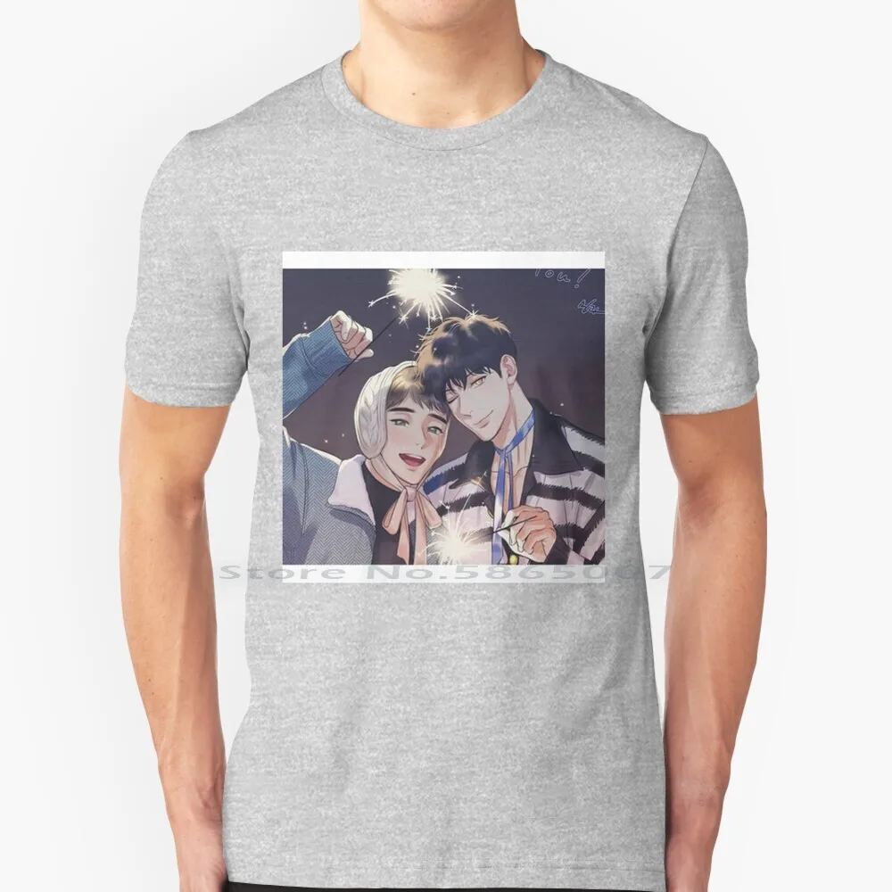 

Manga T Shirt 100% Cotton Yaoi Manga Bl Boys Love Mingwa Big Size 6xl Tee Gift Fashion