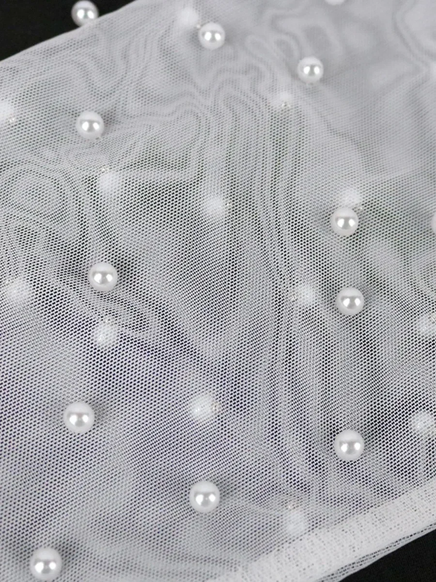 Черные комбинезоны для женщин элегантные длинные тюлевые прозрачные бусины с