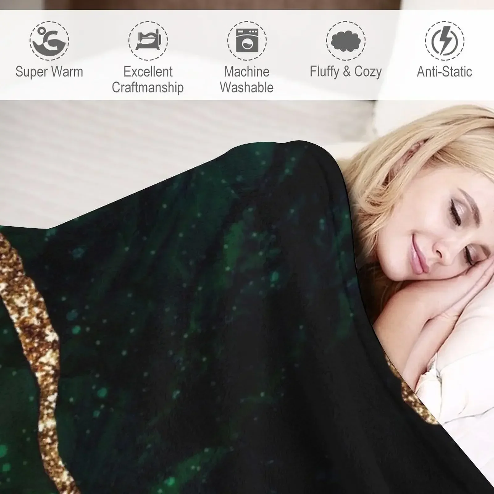 Зеленое текстурное одеяло пляжные декоративные одиночные мягкие большие одеяла