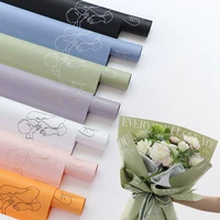 58x58cm valentines day confession waterproof flower wrapping paper for florist wedding gift packing decor diy crafts paper
