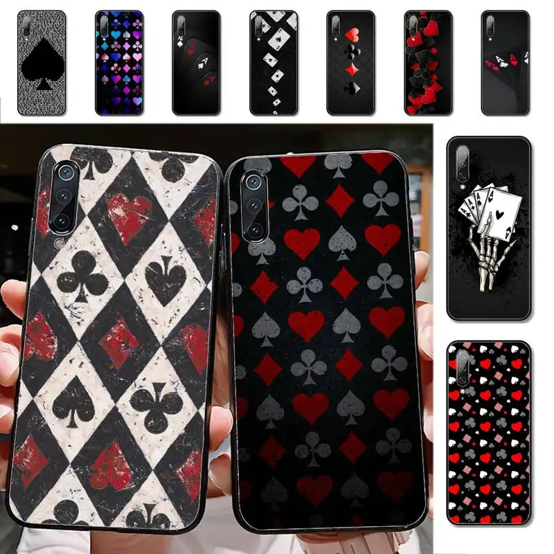 

RuiCaiCa Poker Fashion Phone Case for Xiaomi mi 5 6 8 9 10 lite pro SE Mix 2s 3 F1 Max2 3