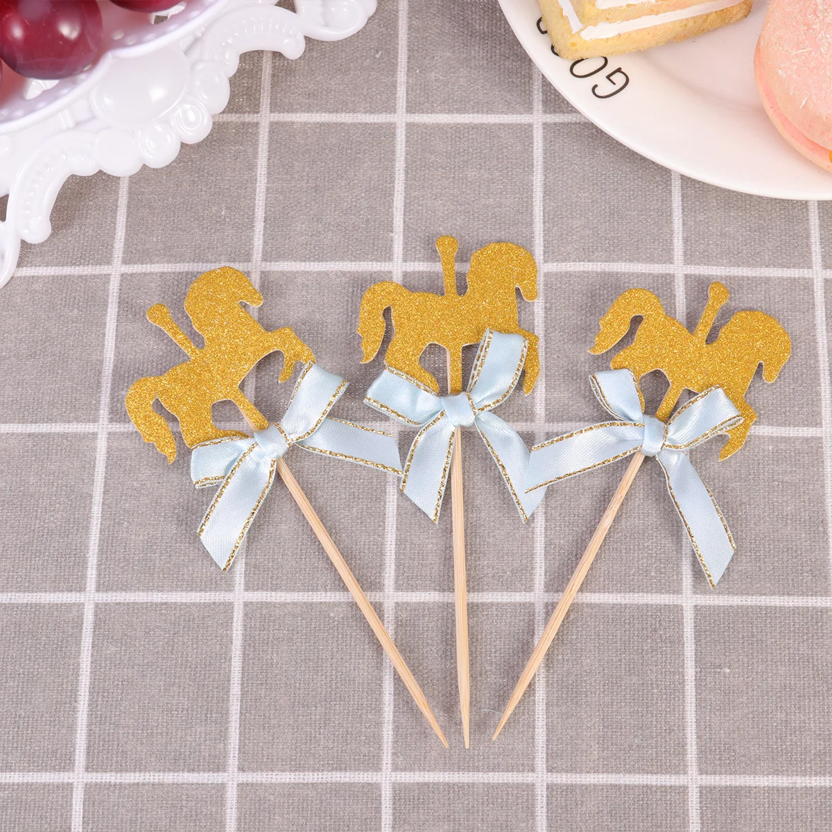 

Carousel Horse Cupcake Decorations Party Birthday Toppers Picks Supplies