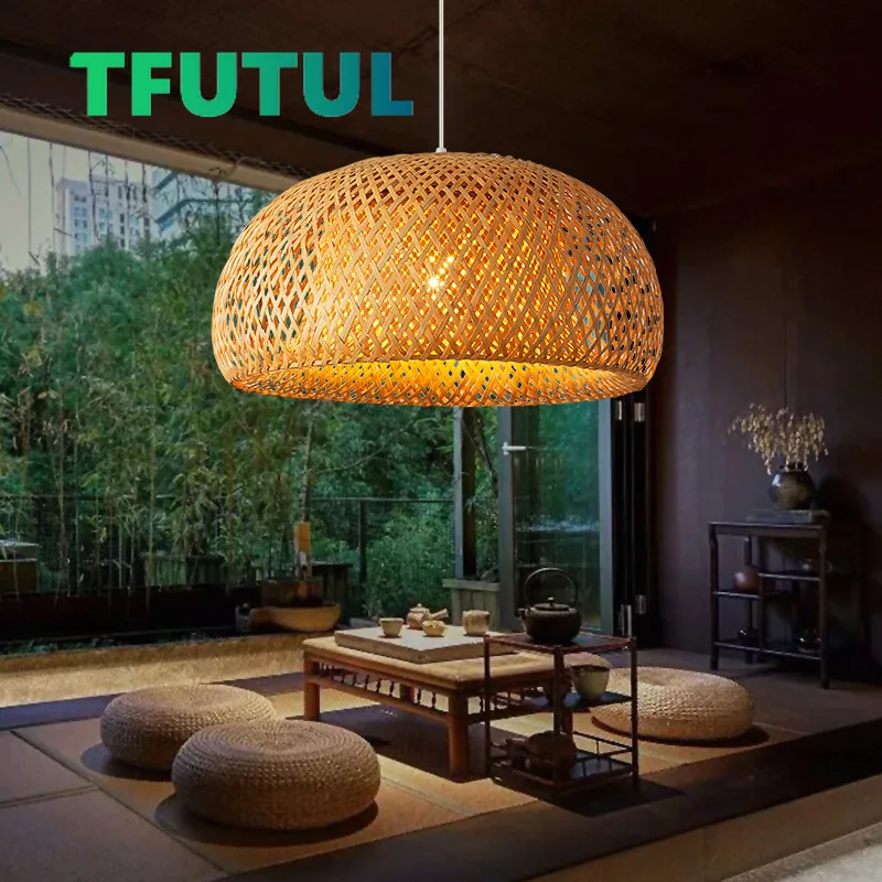

Бамбуковый подвесной светильник, декоративная лампа E27 для гостиной, спальни, бара, ресторана, клуба, светодиодный светильник