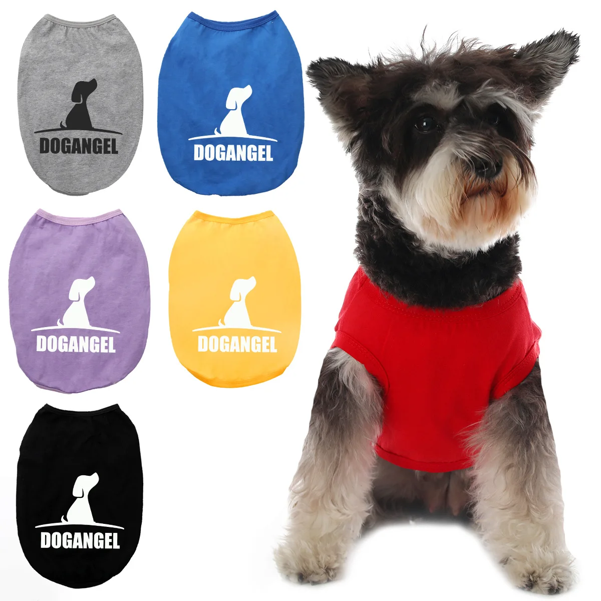 

New Pet Dog Clothes Summer Thin Cotton Dog Vest Shirt Puppy Clothes French Bulldog Large,Medium and Small Dog Clothing Wholesale