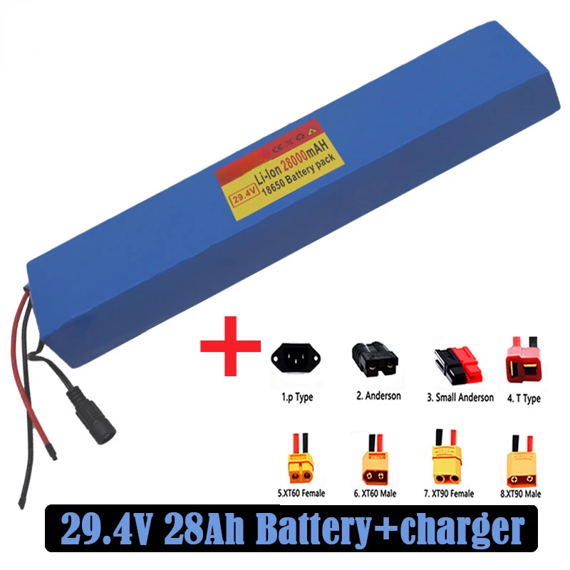 

Высококачественный электрический велосипедный мотор 7S5P 29,4 в 28 Ач, электровелосипед, электроскутер, 29 в, литий-ионный аккумулятор, 18650 литиев...